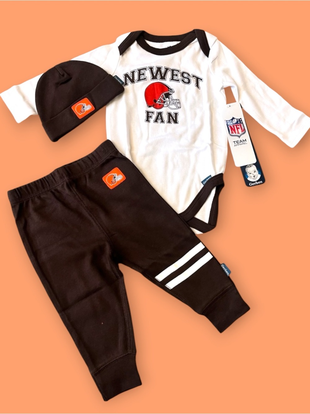 NFL Cleveland Browns Baby 3-Piece Set